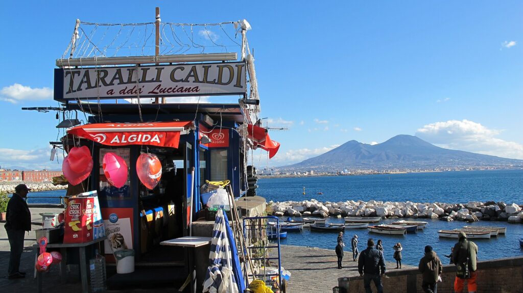 Bancariello di taralli ’nzogna e pepe