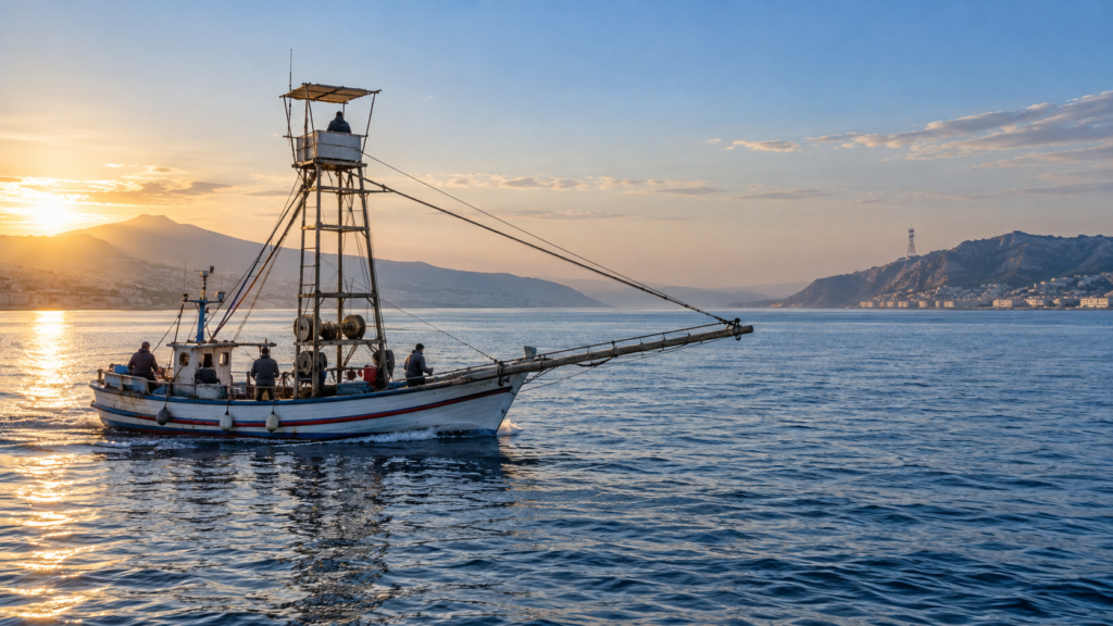 Pesce spada alla messinese: feluca nello Stretto di Messina