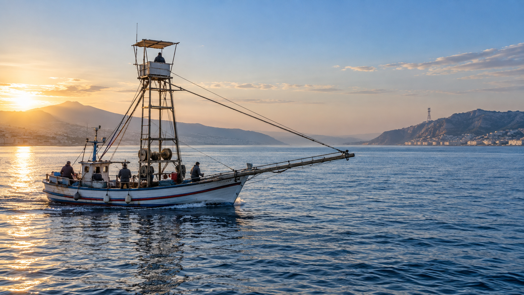 Pesce spada alla messinese: feluca nello Stretto di Messina