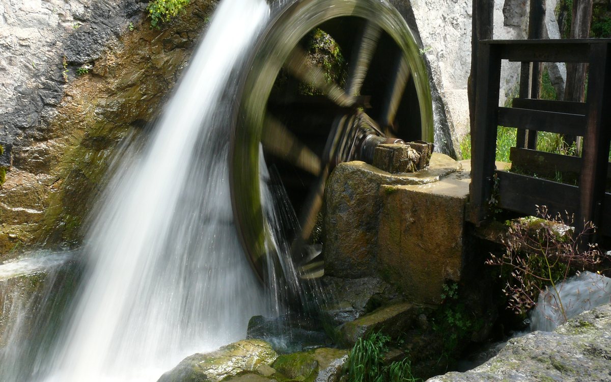 Ruota idraulica a Bienno, in Val Camonica